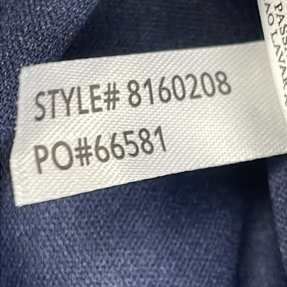 New Alex Evenings Beaded Neckline Sheath Dress Illusion Sleeves Blue Sz 6 - Picture 12 of 12